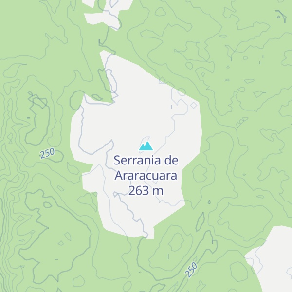 Map of Serrania de Araracuara