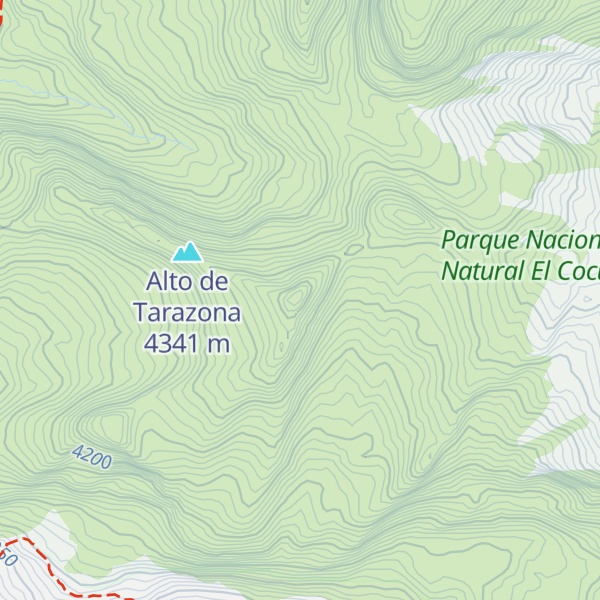 Map of Alto De Tazazona