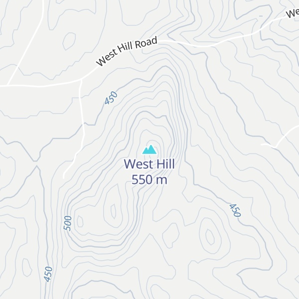 Map of West Hill