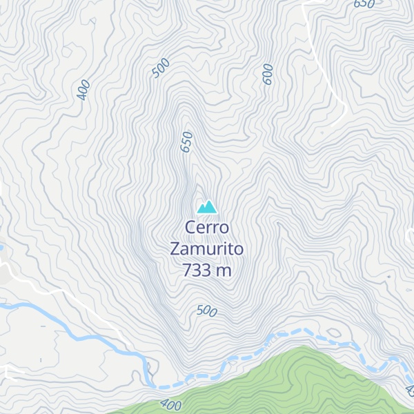 Map of Cerro Zamurito