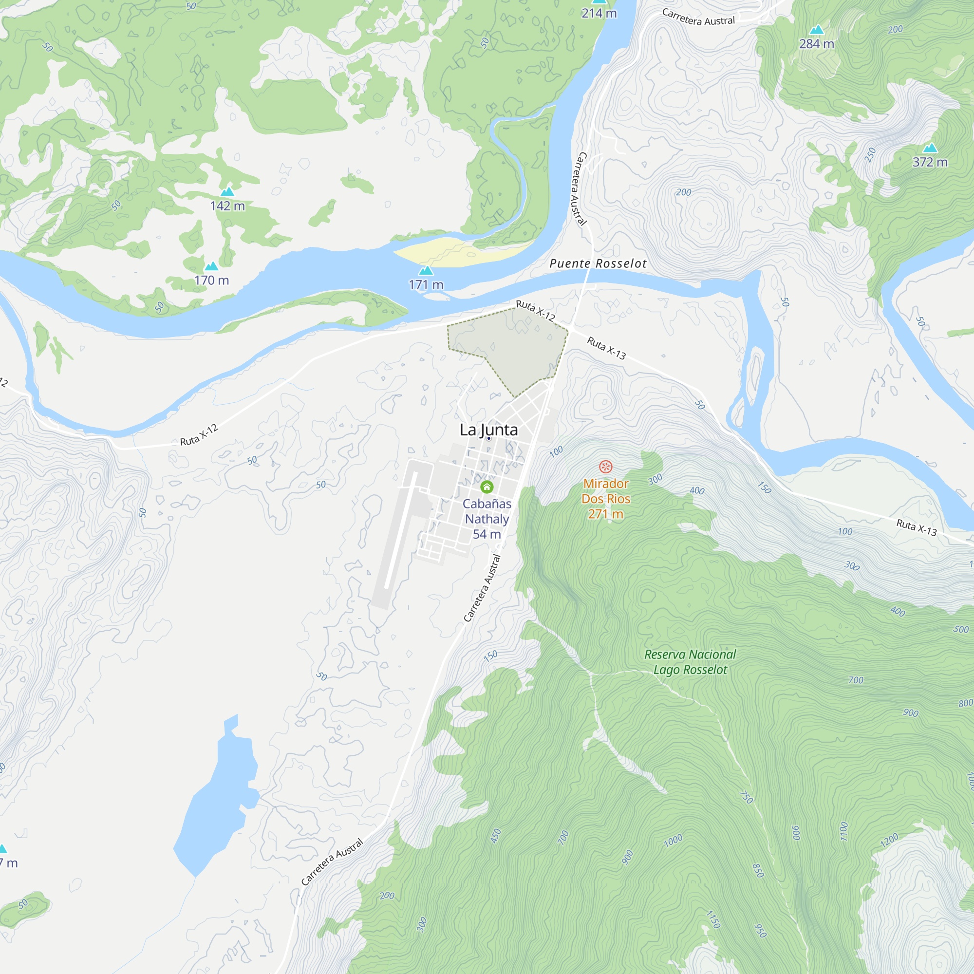 Cabañas Nathaly map