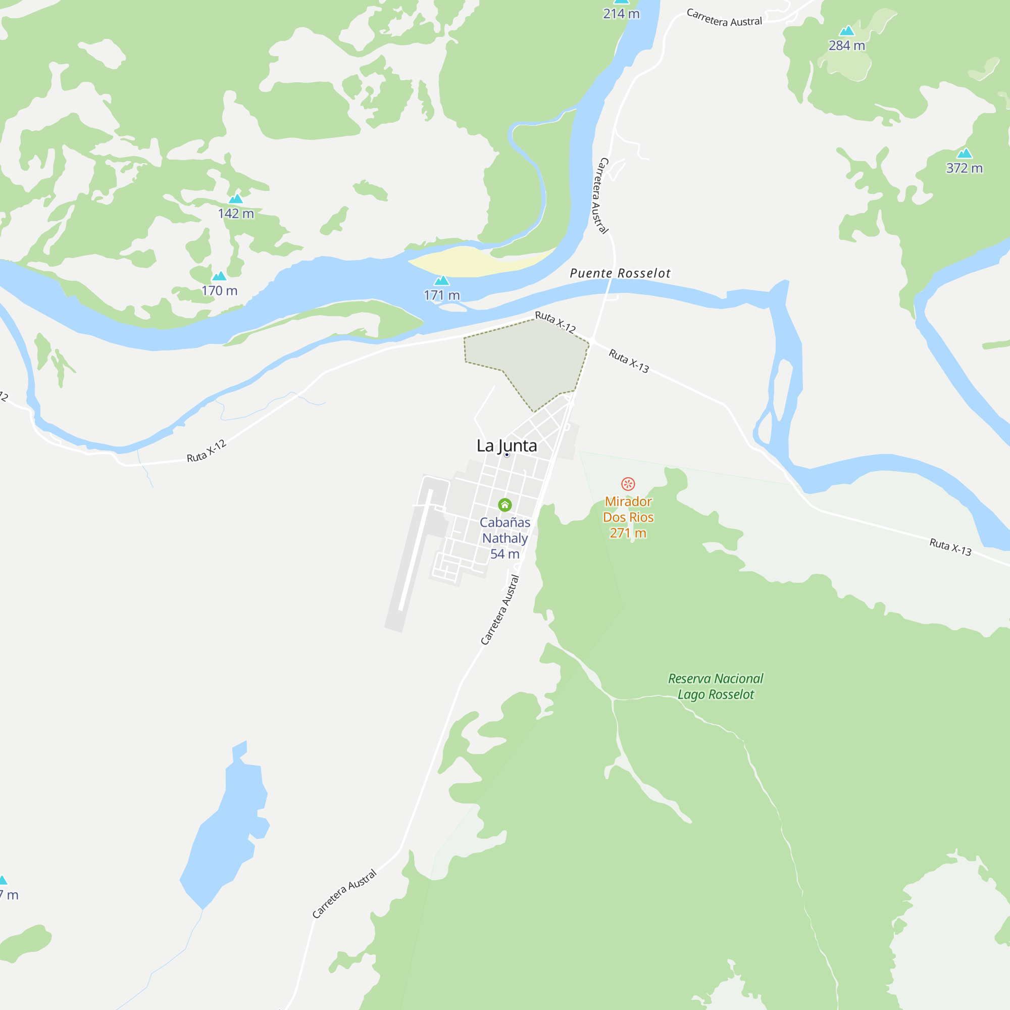 Cabañas Nathaly map