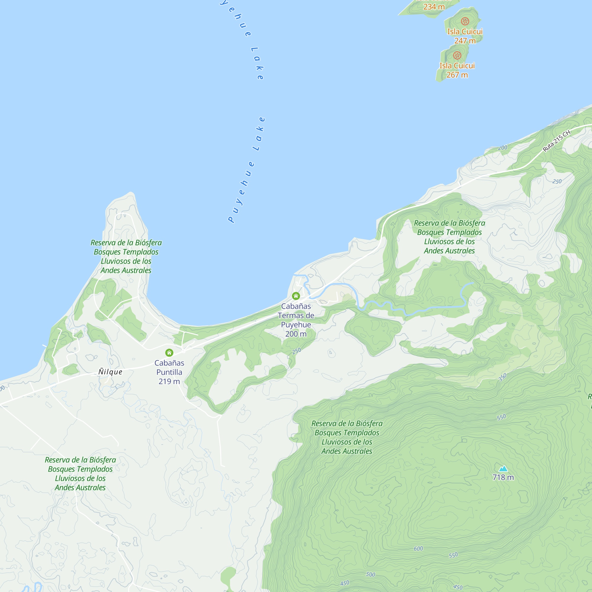 Cabañas Termas de Puyehue map