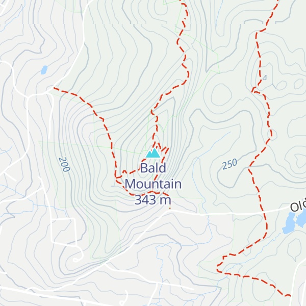 Map of Bald Mountain