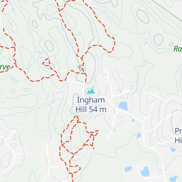 Map of Ingham Hill