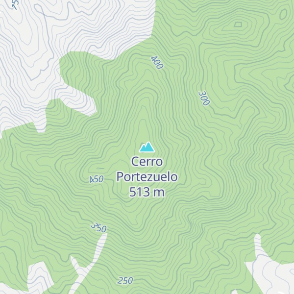 Map of Cerro Portezuelo