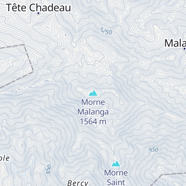 Map of Morne Malanga