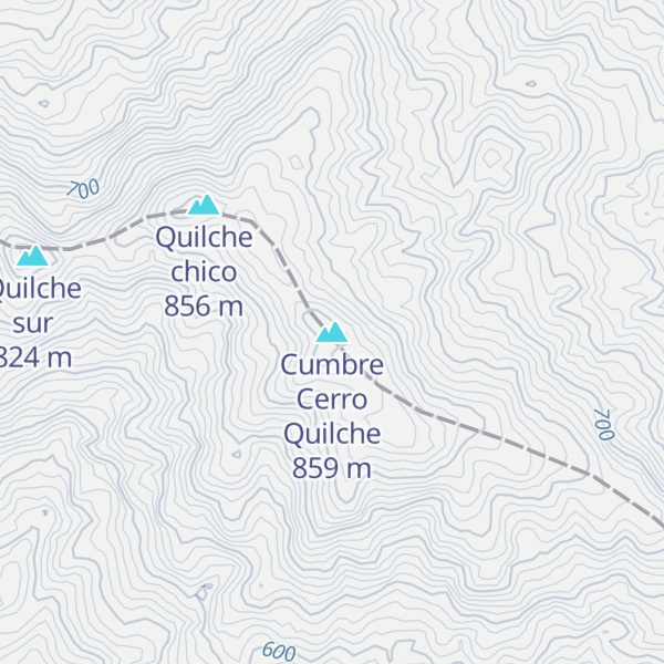 Map of Cumbre Cerro Quilche