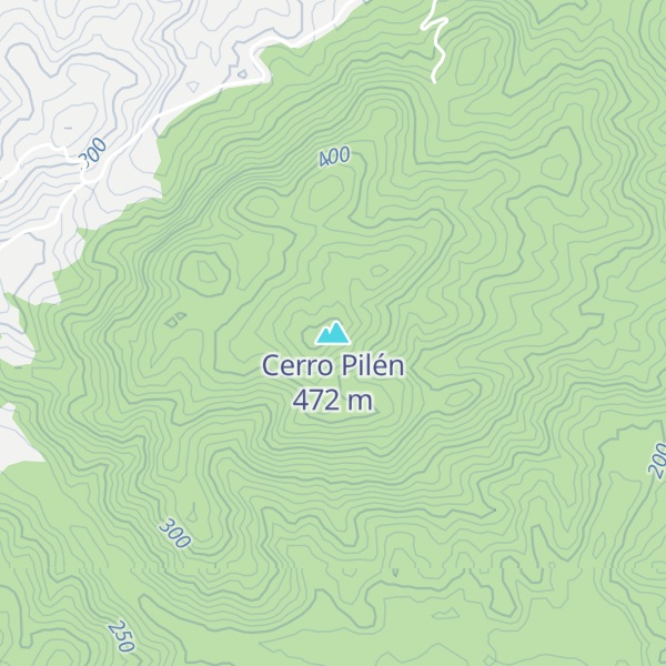 Map of Cerro Pilén
