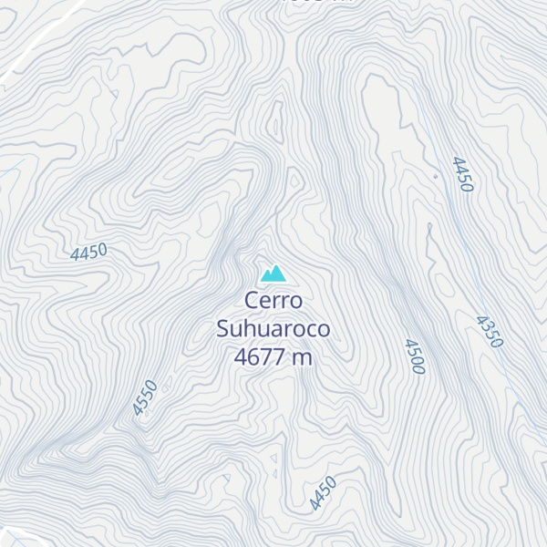 Map of Cerro Suhuaroco