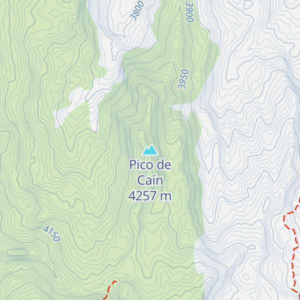 Map of Pico de Caín