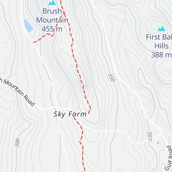 Map of Crag Mountain