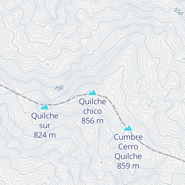 Map of Quilche chico
