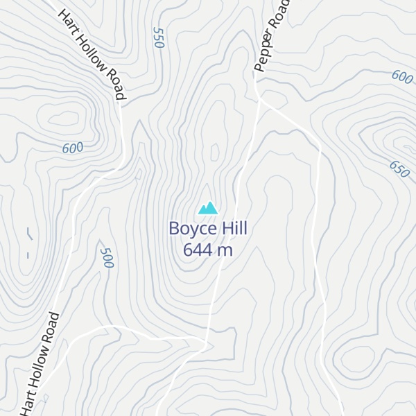 Map of Boyce Hill