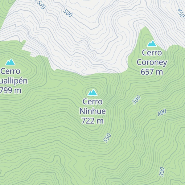 Map of Cerro Ninhue