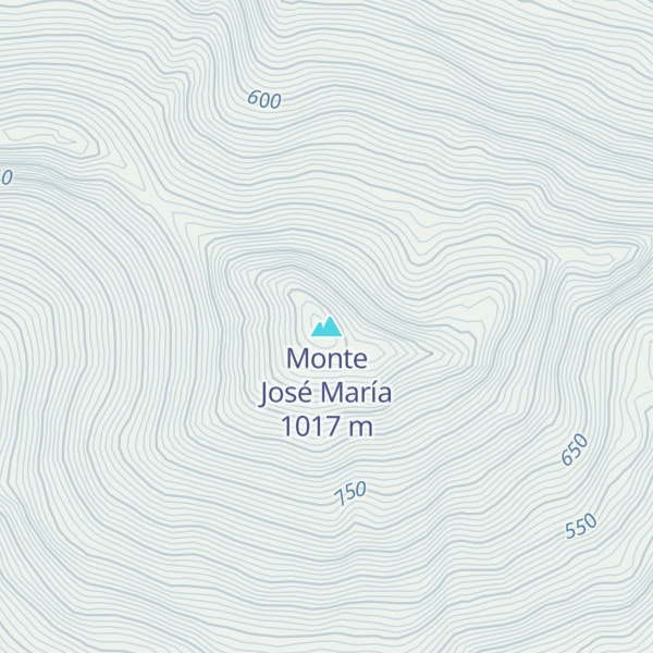 Map of Monte José María