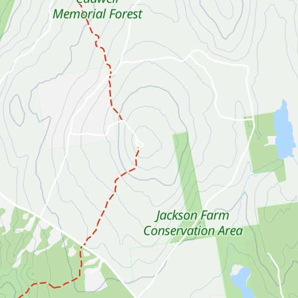 Map of Mount Lincoln