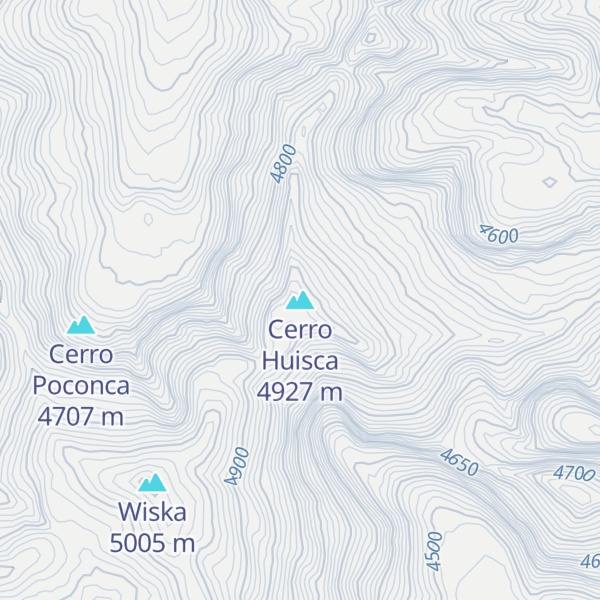 Map of Cerro Huisca