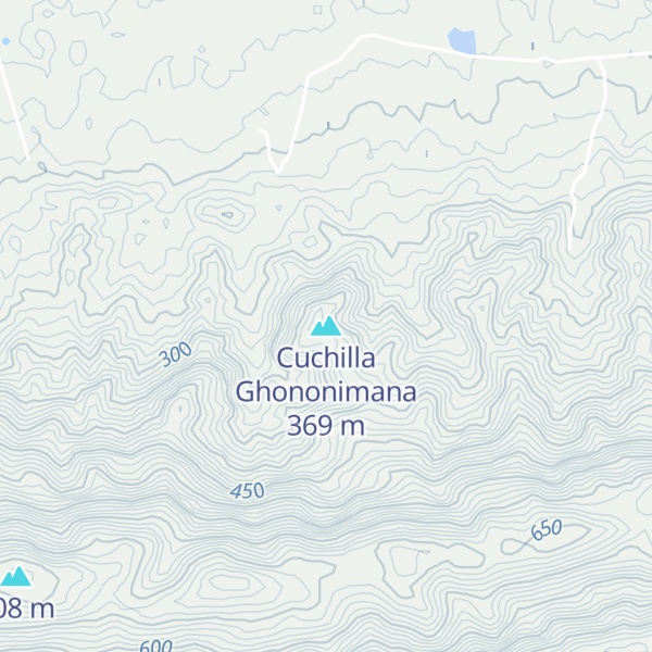 Map of Cuchilla Ghononimana