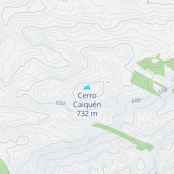 Map of Cerro Caiquén