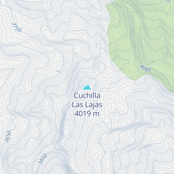 Map of Cuchilla Las Lajas