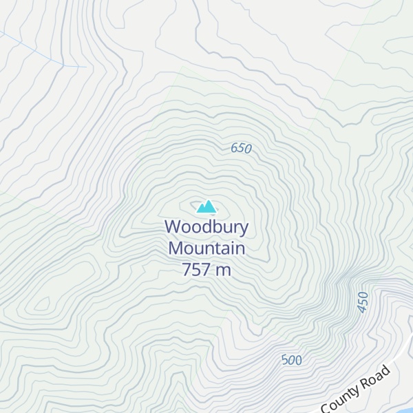 Map of Woodbury Mountain