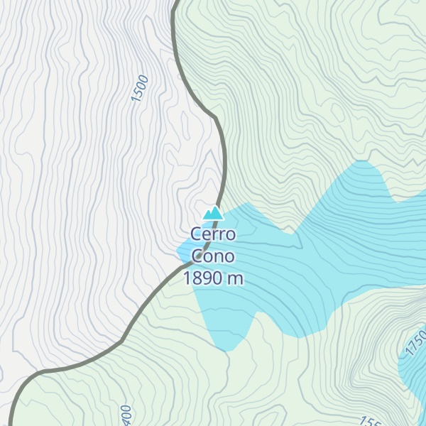 Map of Cerro Cono