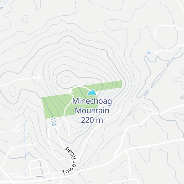 Map of Minechoag Mountain