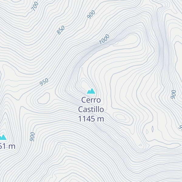 Map of Cerro Castillo