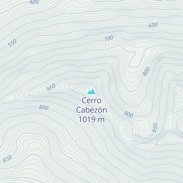 Map of Cerro Cabezón