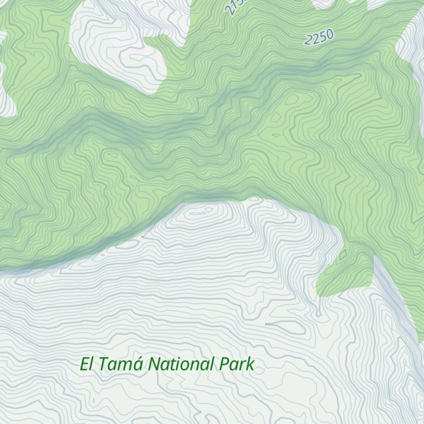 Map of Cerro La Libertad