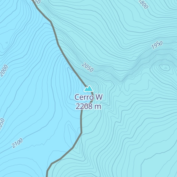 Map of Cerro W