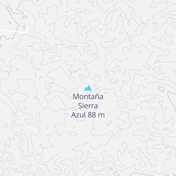 Map of Montaña Sierra Azul
