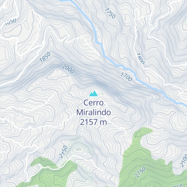 Map of Cerro Miralindo