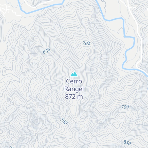 Map of Cerro Rangel