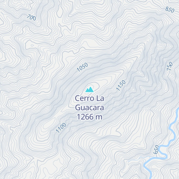 Map of Cerro La Guacara