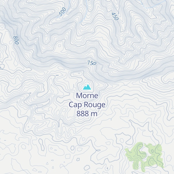 Map of Morne Cap Rouge