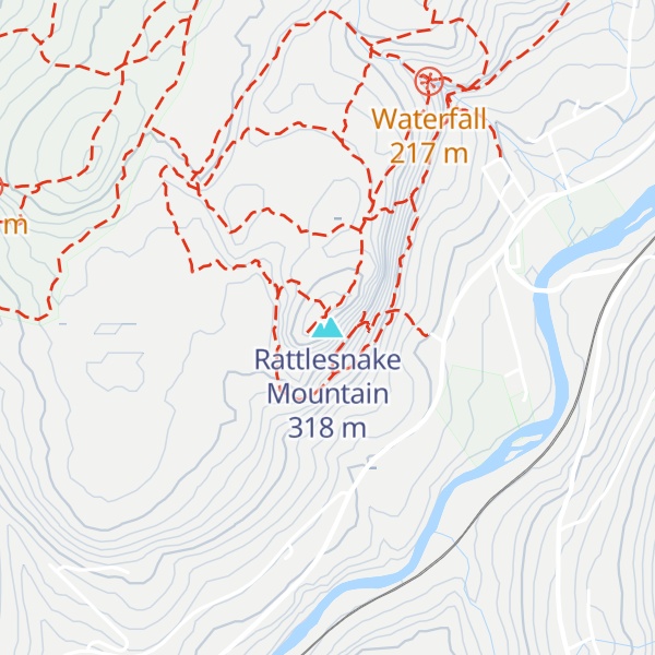 Map of Rattlesnake Mountain