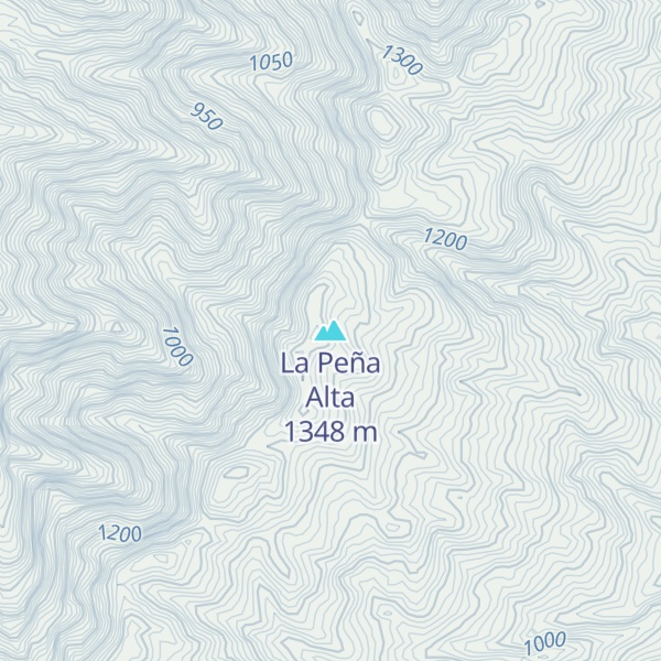 Map of La Peña Alta