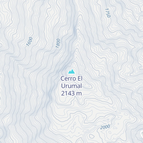 Map of Cerro El Urumal