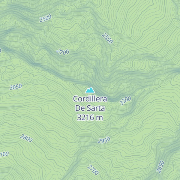 Map of Cordillera De Sarta