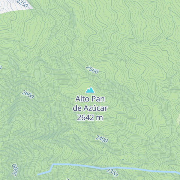 Map of Alto Pan de Azúcar