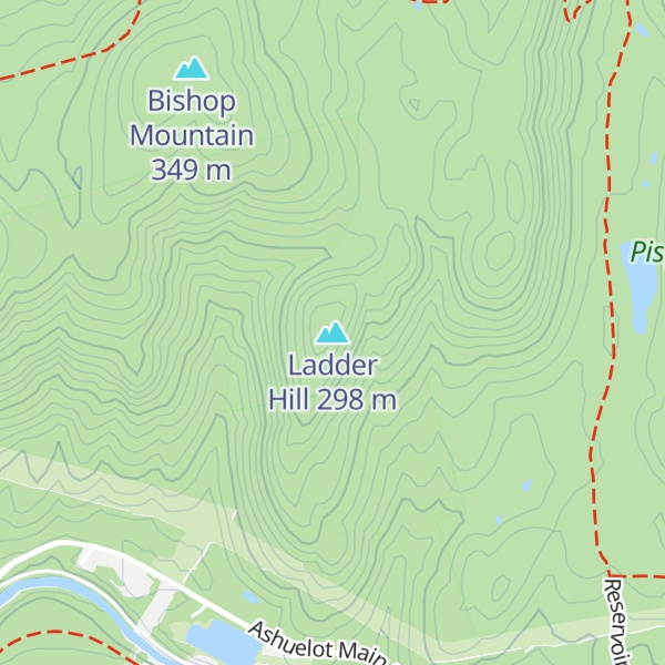 Map of Ladder Hill