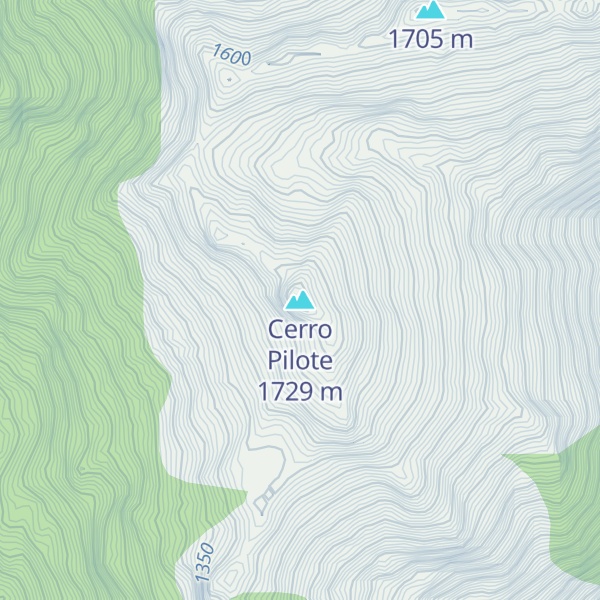 Map of Cerro Pilote