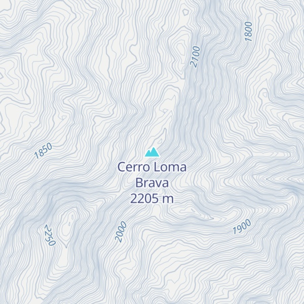 Map of Cerro Loma Brava
