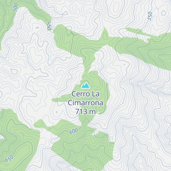 Map of Cerro La Cimarrona