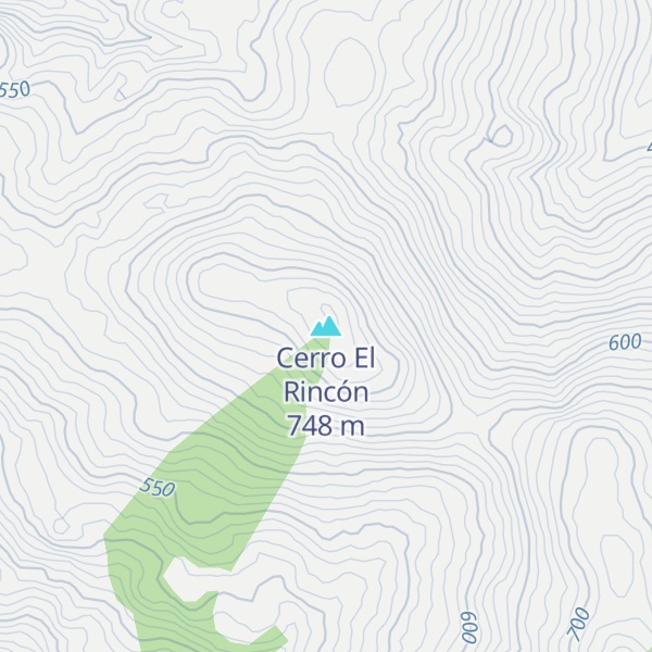 Map of Cerro El Rincón