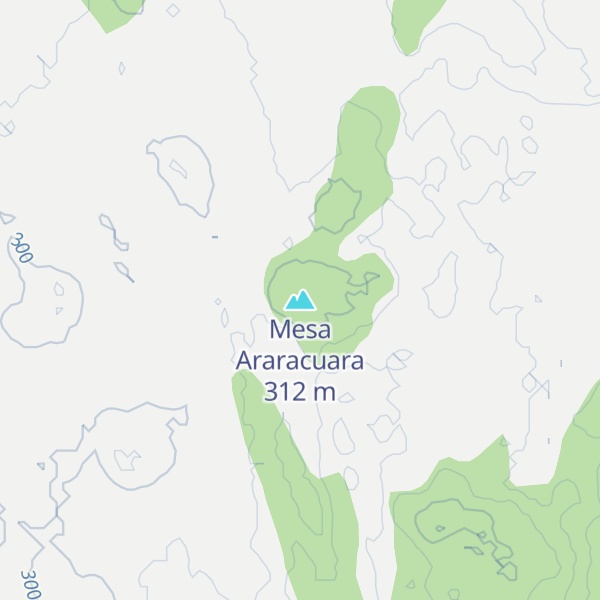 Map of Mesa Araracuara