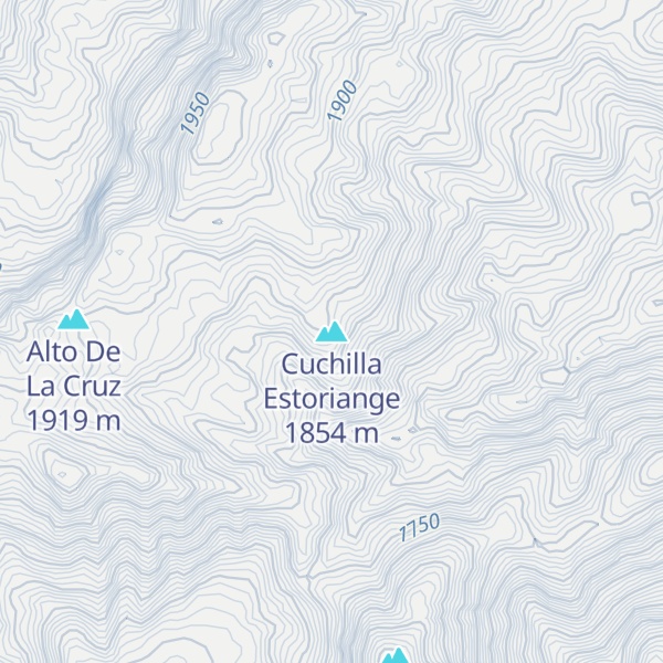 Map of Cuchilla Estoriange