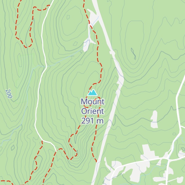 Map of Mount Orient